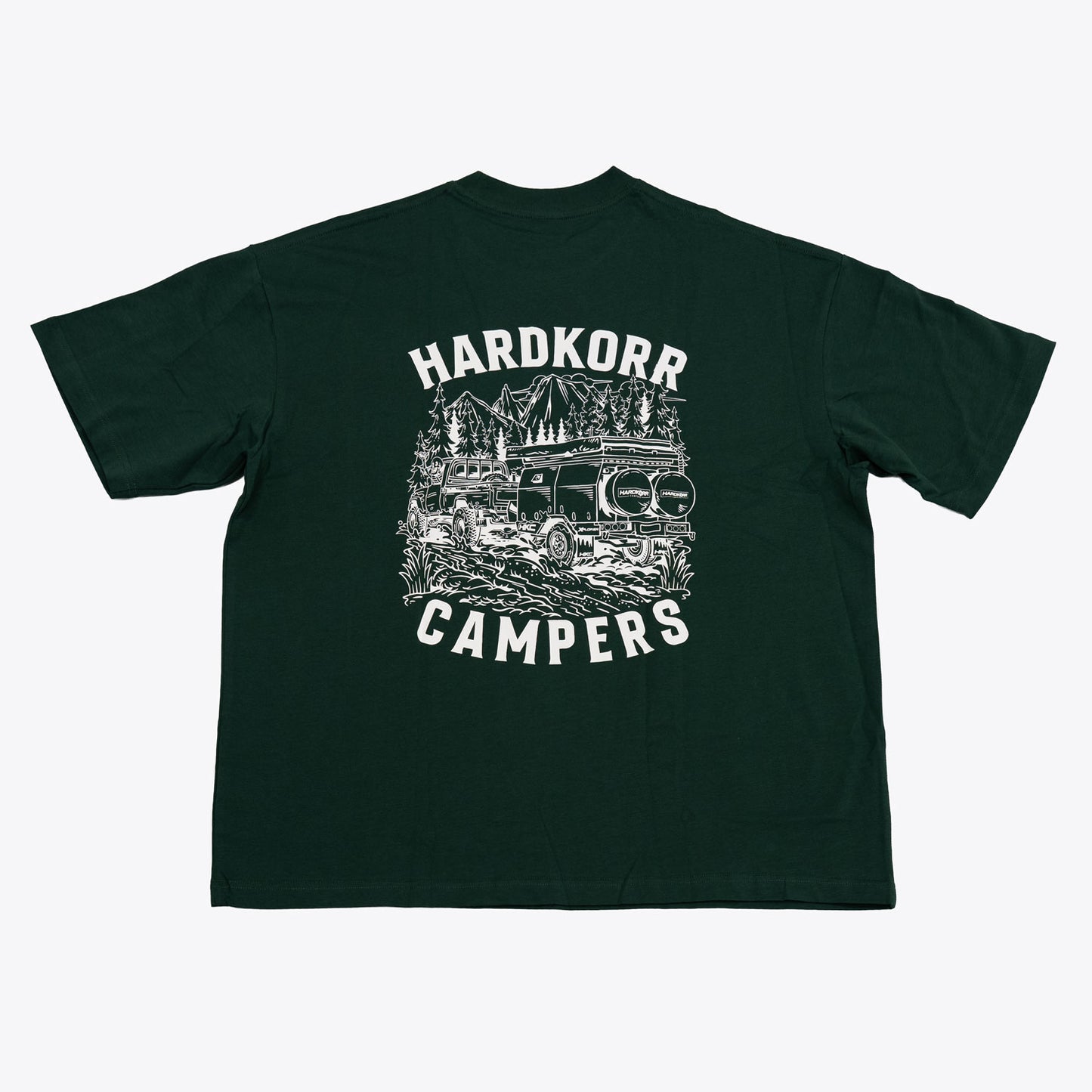 HKC Mud Tracks Oversized T-Shirt Forest Green