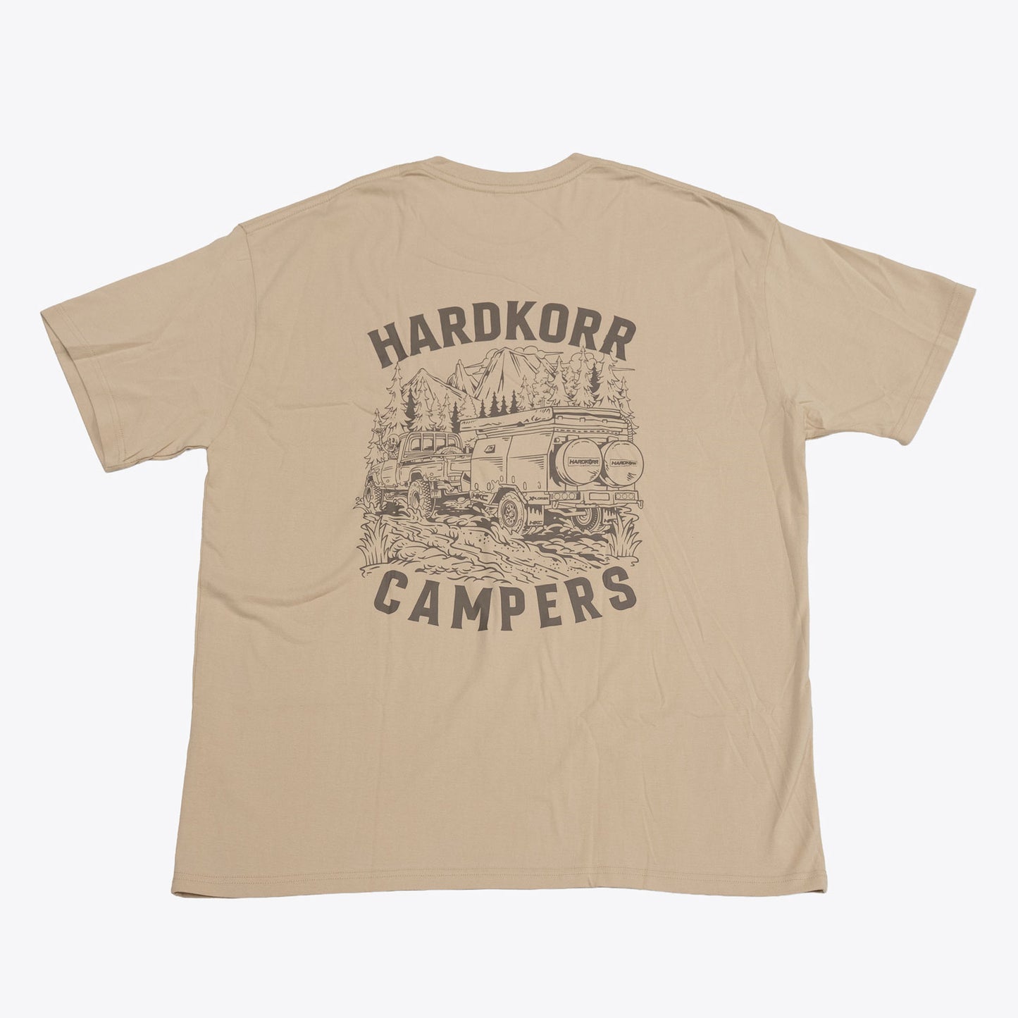 HKC Mud Tracks Regular Fit T-Shirt Khaki