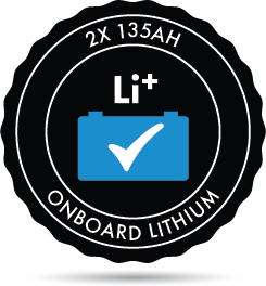 2x 135Ah Lithium Batteries