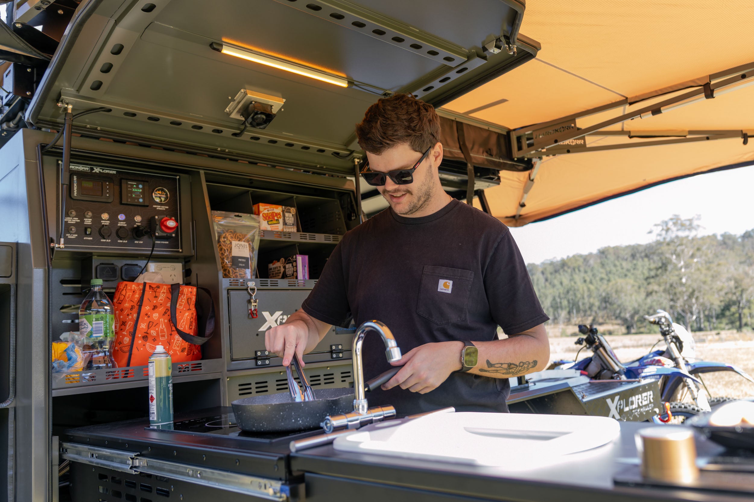 Fully equipped camp kitchen