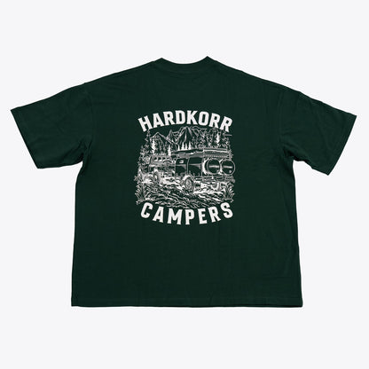 HKC Mud Tracks Oversized T-Shirt Forest Green