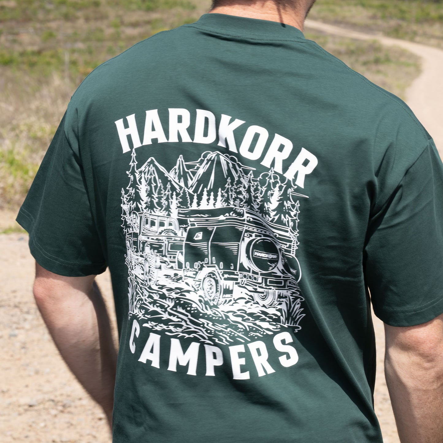 HKC Mud Tracks Oversized T-Shirt Forest Green