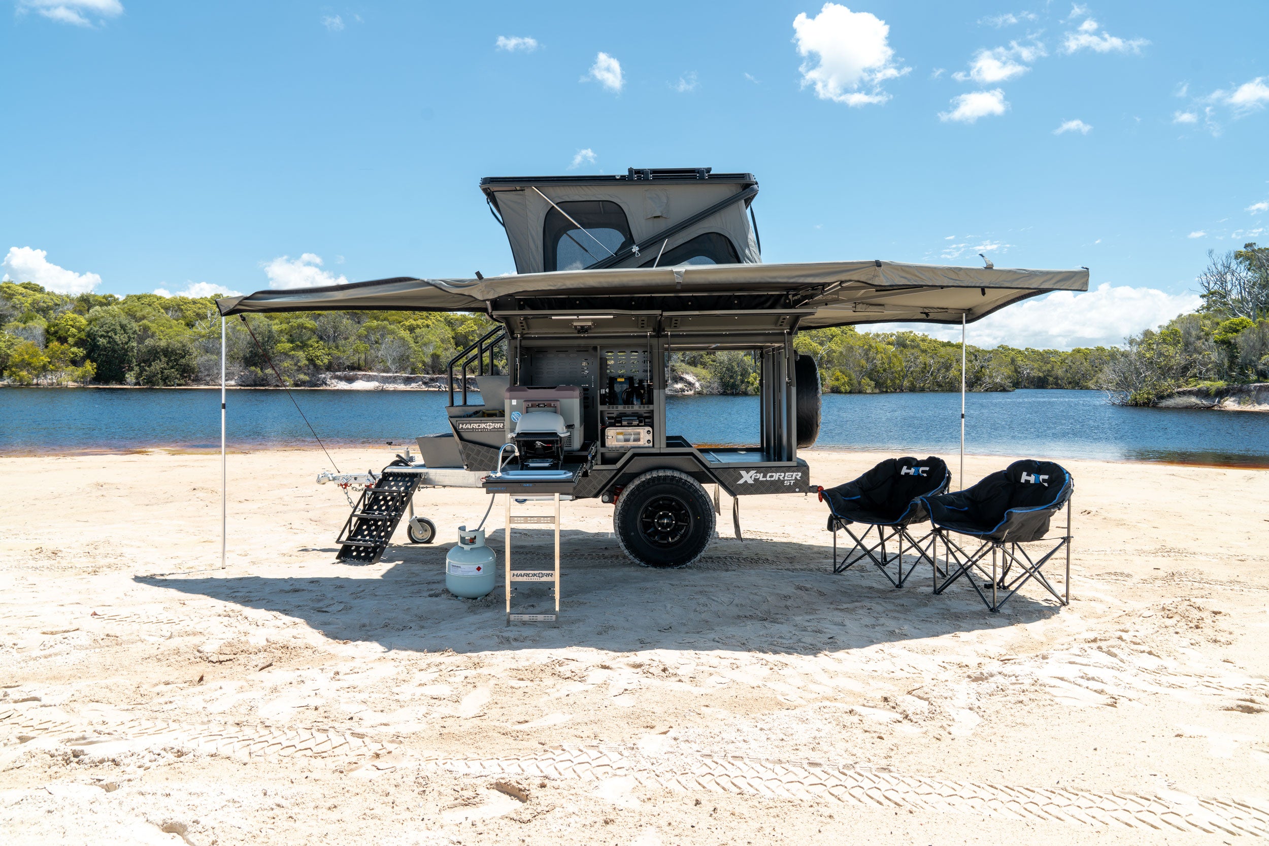 hard tent trailer HKC Xplorer ST Off-Road Camper Trailer